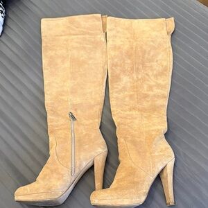 Michael Kors Tan Over the Knee Boots